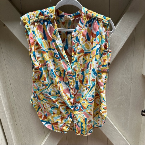 Anthropologie Small Top Artwork Of Danielle Kroll free People sezane - Picture 6 of 9